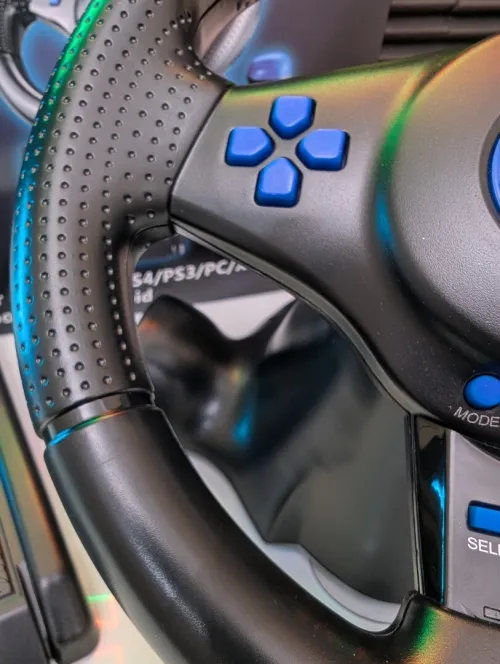 Volant Gaming GT-V7 7in1 avec pédales pour PC PS3 Xbox Switch Android