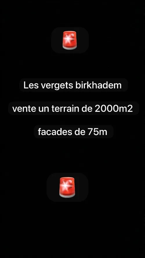 Vente Terrain Alger Birkhadem