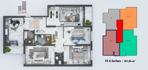 Vente Appartement F4 Oran Oran