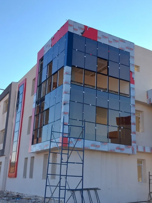 Revêtement façade alucobond mûr rideau 