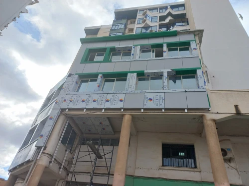 Revêtement façade alucobond mûr rideau 