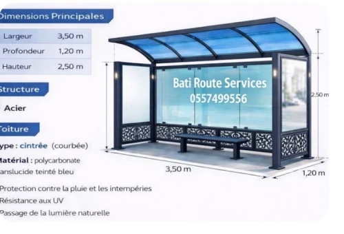 Fabrication des abribus