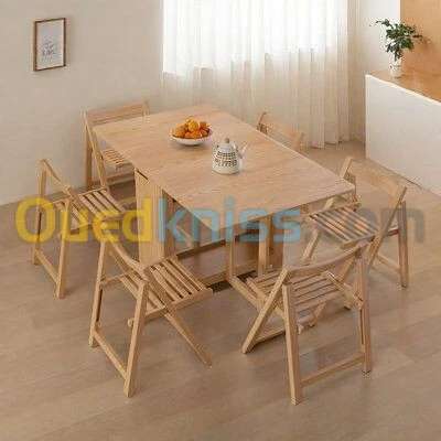 Table de cuisine pliable 4 P. طاولة مطبخ 