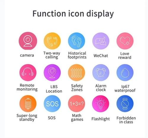 Smartwatch Enfants Localisation Tracker SOS ساعة ذكية للأطفال