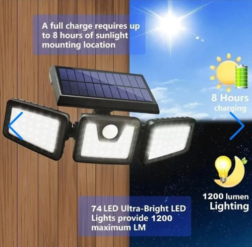 Projecteur Solaire d'Exterieur كاشف ضوئي شمسي