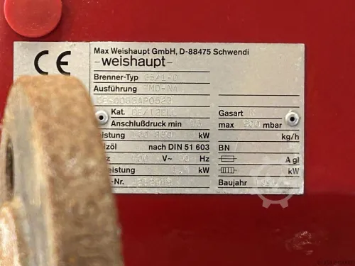Brûleur à gaz Weishaupt G5/1D