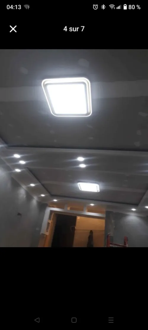 Placoplâtre BA13 led profil et plafond demontabe 
