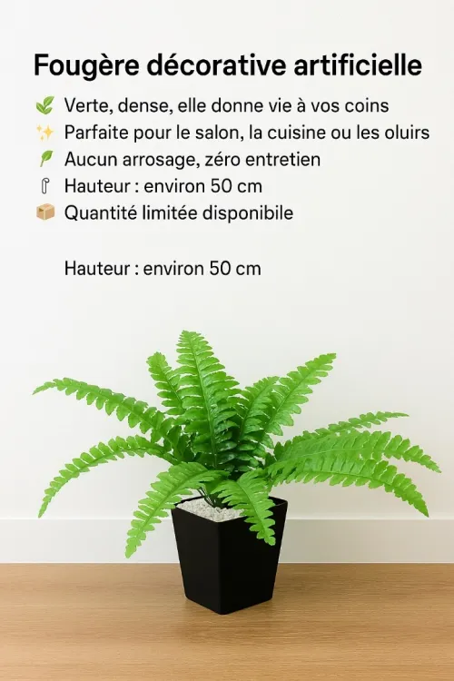  Fougère décorative artificielle 
