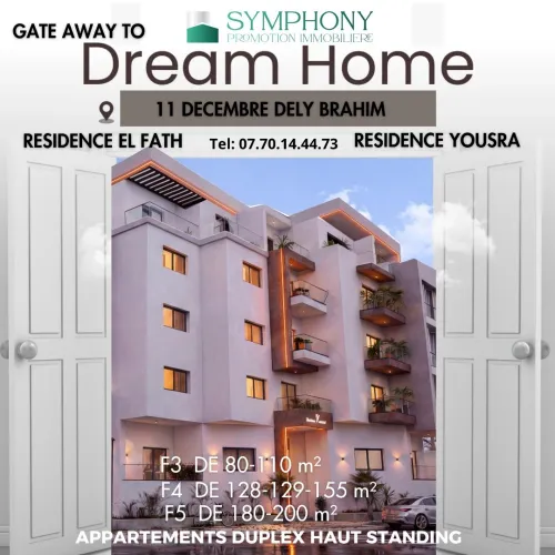 Vente Appartement F3 F4 F5 Alger Dely brahim