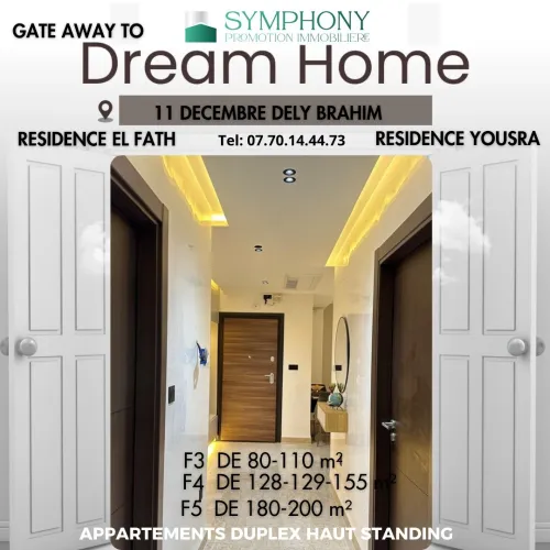 Vente Appartement F3 F4 F5 Alger Dely brahim