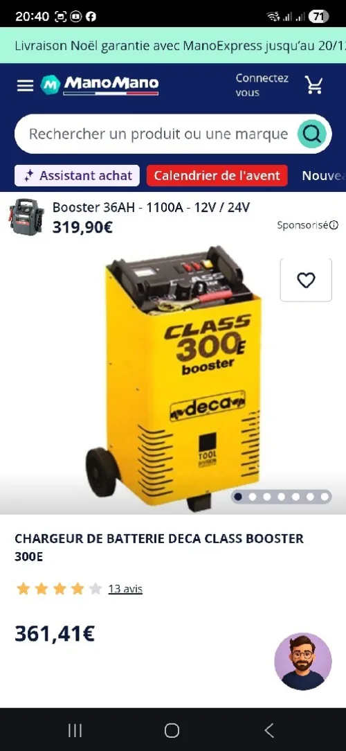 Chargeur de batterie boster
