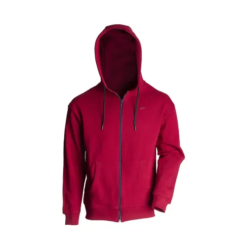 HOODIE AVEC ZIP DEPART HOMME BORDEAU