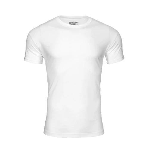 T-SHIRT HOMME DEPART  BLANC 100% COTON SIMPLE