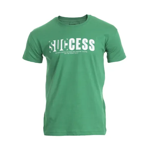T-SHIRT HOMME DEPART VERT 100% COTON PRINT
