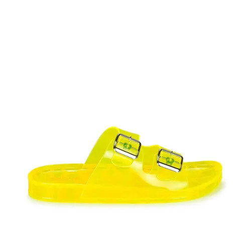 MULES DE PLAGE ANDRÉ FEMME EN CAOUTCHOUC JAUNE