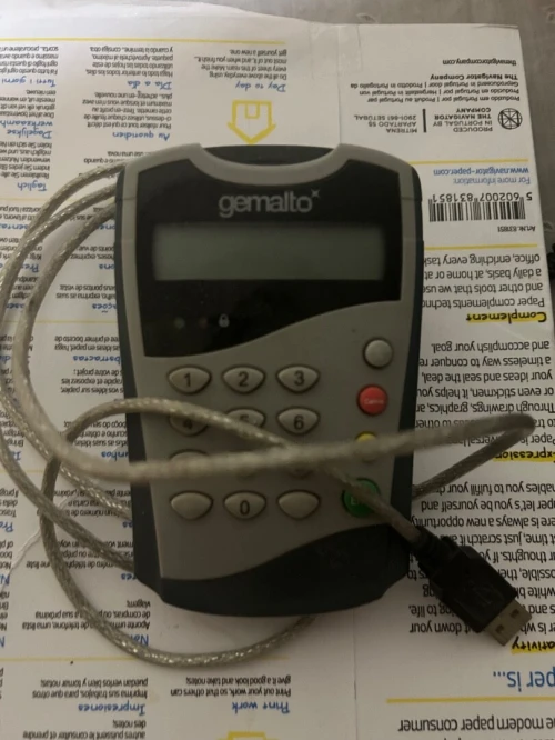 Lecteur chifa gemalto en panne