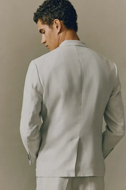 Costume H&M Slim Fit en lin