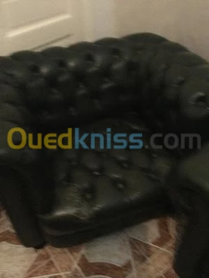 Fauteuil chesterfield vert 