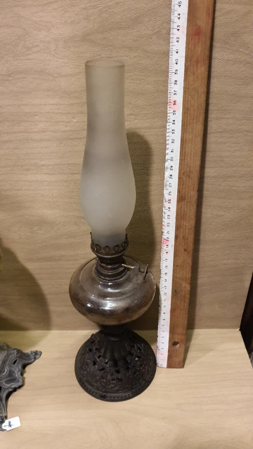 Lampe à Pétrole Antique Victorienne / édouardien , vintage, kinké de collection