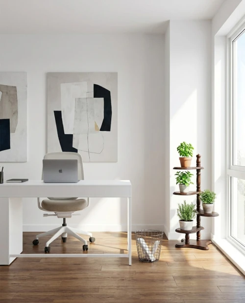 Serviteur Muet Vintage Modulable - Porte-Plantes / Sellette Bois Tourné 4 Plateaux style art déco