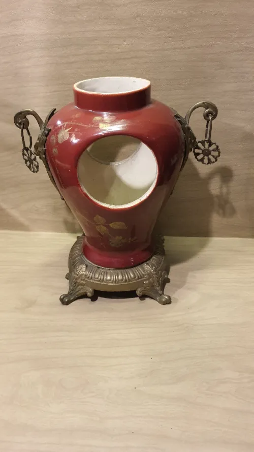 Vase décoratif en céramique, orné d'une monture en bronze LIQUIDATION