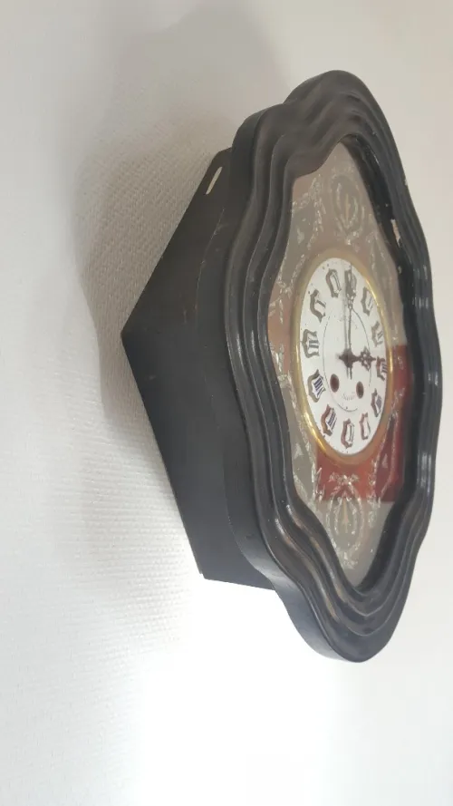 Authentique châssis horloge pendule œil de bœuf GHAUVOP Join Ville, Napoléon III 