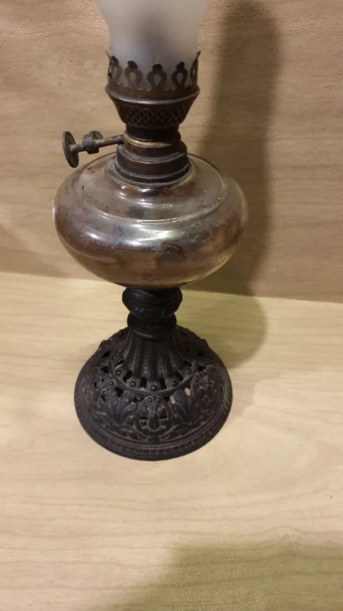 Lampe à Pétrole Antique Victorienne / édouardien , vintage, kinké de collection