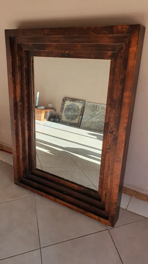 Très joli miroir indien en bois noble style moderne LIQUIDATION