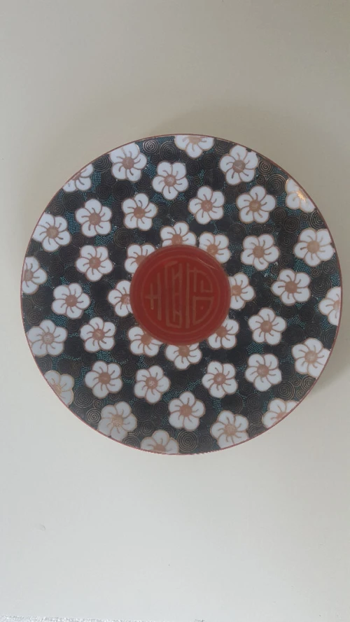 Ancienne Assiette en porcelaine japonaise Kutani-yaki, signé, LIQUIDATION