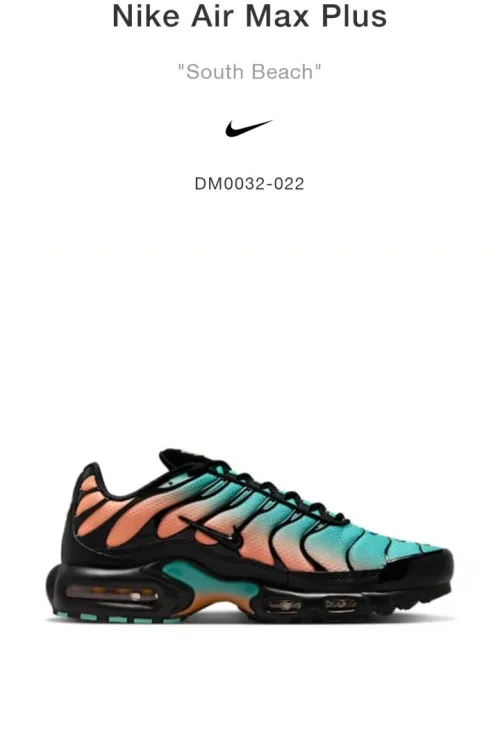 Nike Tn Air Max Plus Peach Teal 2025 P39