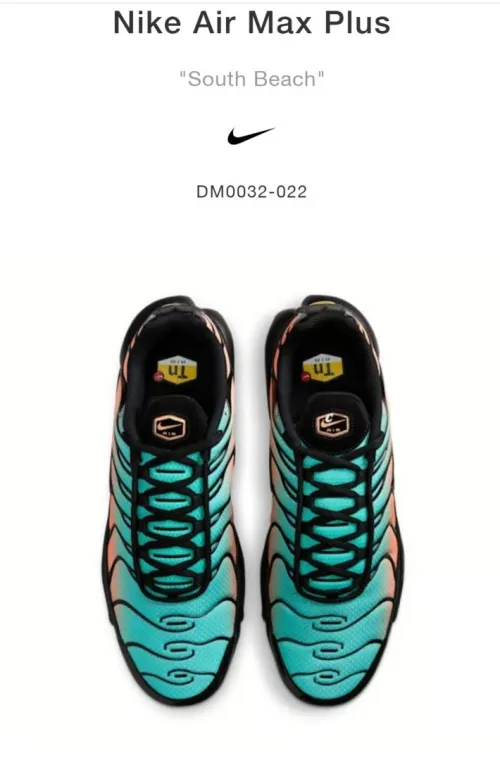 Nike Tn Air Max Plus Peach Teal 2025 P39