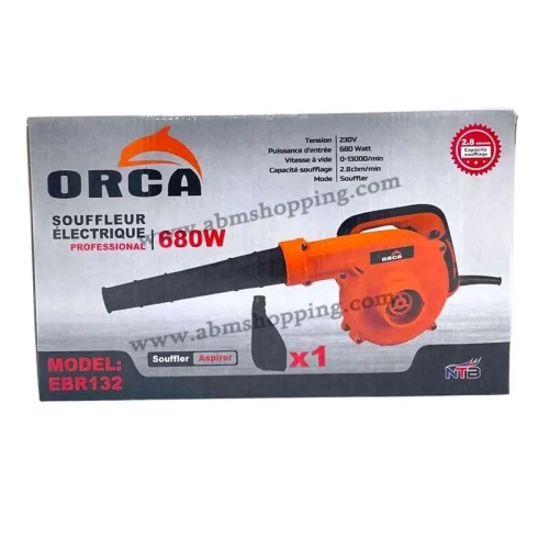 Souffleur Et Aspirateur Électrique 2En1 Professional 680W | Orca EBR132