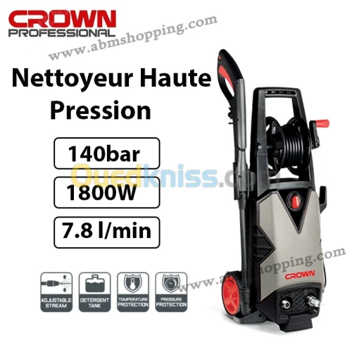 Nettoyeur Haute Pression 1800W 140Bar | CROWN