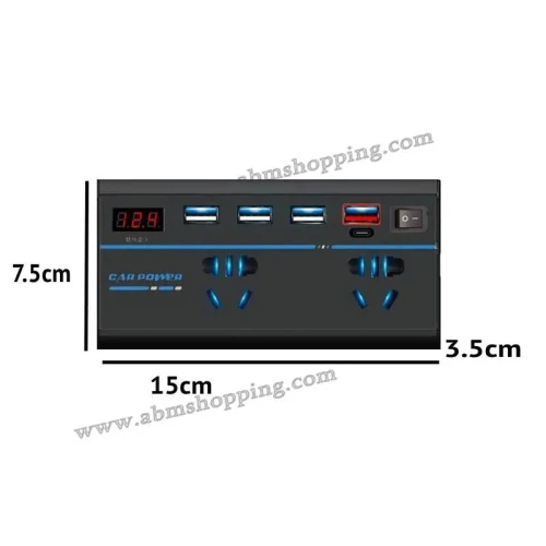 Convertisseur de courant pour voiture 200W