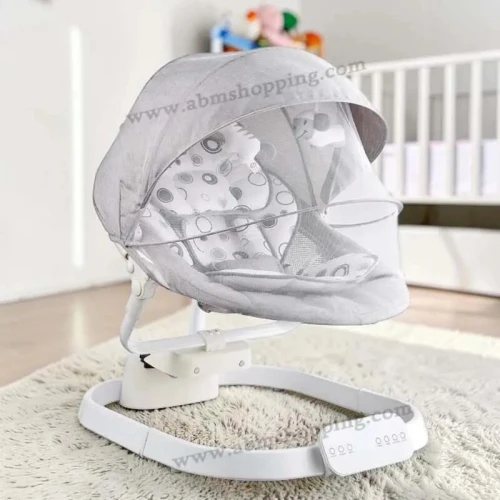 Balancelle Bébé Électrique Multifonction 15kg avec Musique et Inclinaison Réglable | Tinylo