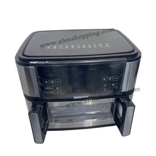 Friteuse A Air Numérique Double Bac 10,5L 2600 W Digital Multiprogrammes | Sonashi SAF-115