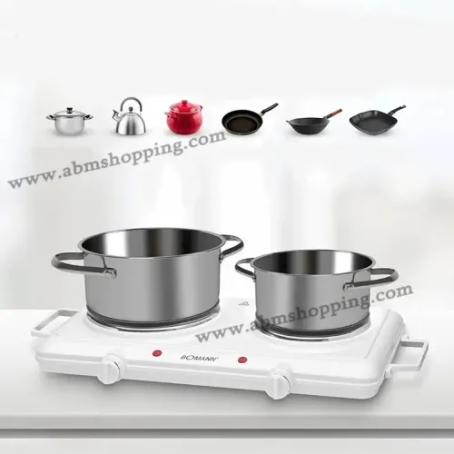 Plaque chauffante de cuisson double 2500 W | Bomann