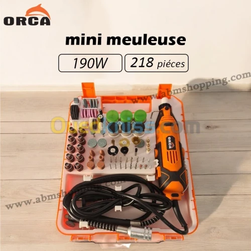 Mini Meuleuse 218 Pièces 190W  ORCA