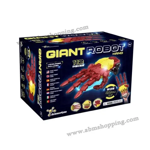 ROBOT GÉANT HAND KIT AVEC 112 PIÈCES & 40 cm