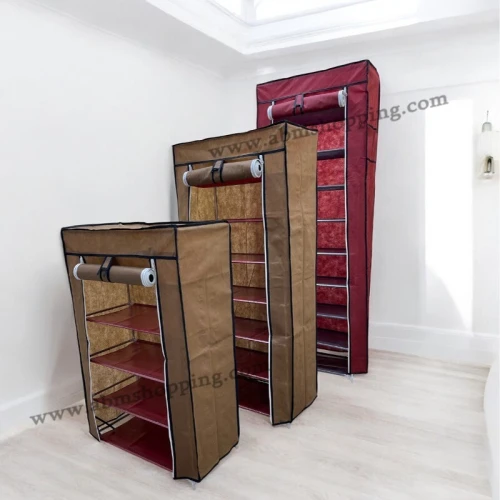 Armoire en tissu 5 étages 89x27x57cm