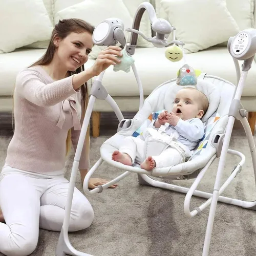 Balançoire télécommandée & Transat Relax 2en1 | Uboo Baby