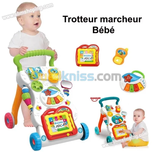 Trotteur marcheur interactif pour bébé