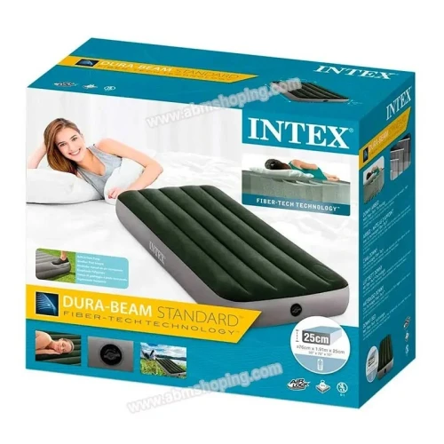 Matelas Gonflable Avec Pompe à Pied  INTEX (F) 