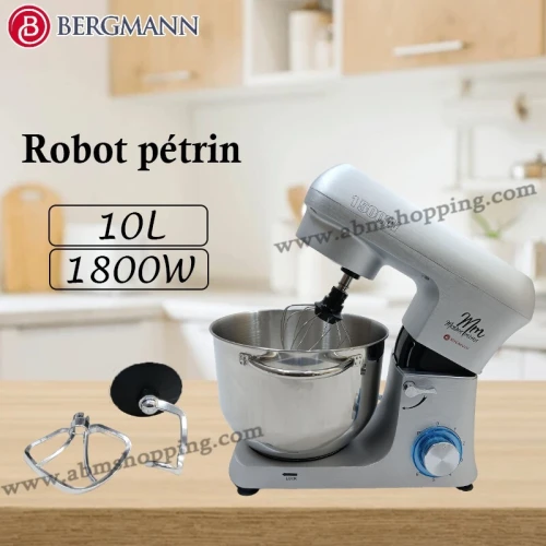 Robot pétrin 1800W , 10L | Bergmann