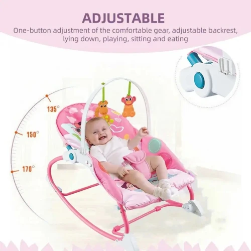 Transat pour bébé  berceuse position inclinée pour le repos le jeu ou lalimentation)
