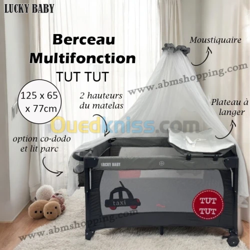 Lit parc cododo Multifonction à 2 Niveaux TUT TUT | Lucky Baby