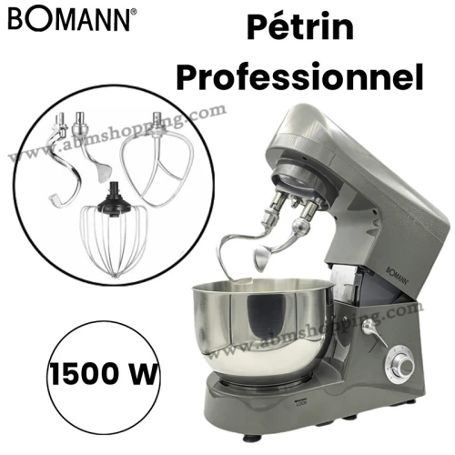 pétrin professionnel 1500 w | bomann