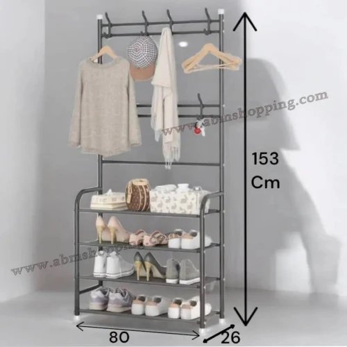 Étagère multifonctionnelle pour chaussures (4étagère)(153cm/80cm/26cm) رف متعدد الوظائف للاحذية
