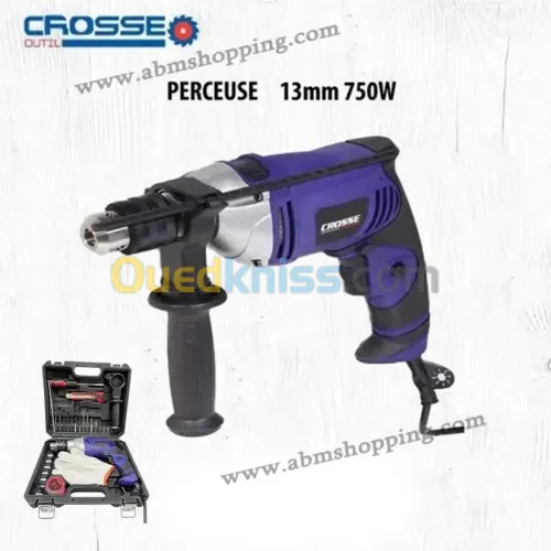 Perceuse avec kit 25pcs 750W | CROSSE (F) 
