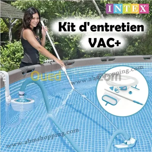 Kit Epuisettes et Aspirateur de fond pour piscine VAC+ | INTEX